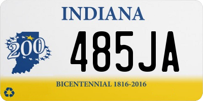 IN license plate 485JA