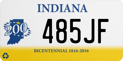 IN license plate 485JF