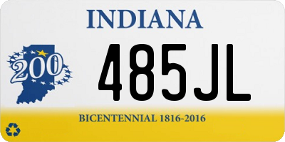 IN license plate 485JL