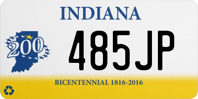 IN license plate 485JP