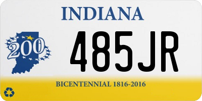 IN license plate 485JR