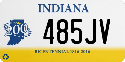 IN license plate 485JV