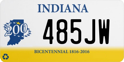 IN license plate 485JW