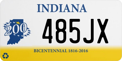 IN license plate 485JX