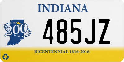 IN license plate 485JZ