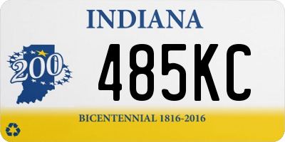 IN license plate 485KC