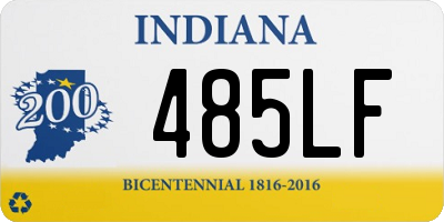 IN license plate 485LF