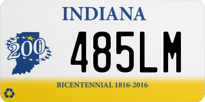 IN license plate 485LM