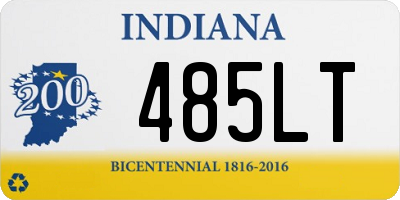 IN license plate 485LT