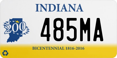 IN license plate 485MA