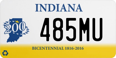 IN license plate 485MU