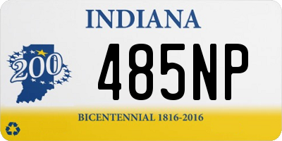 IN license plate 485NP