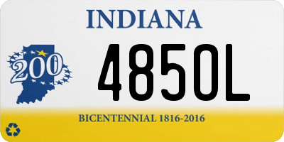 IN license plate 485OL