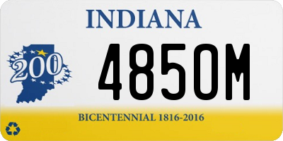 IN license plate 485OM