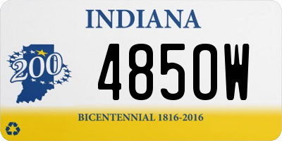 IN license plate 485OW