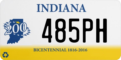 IN license plate 485PH