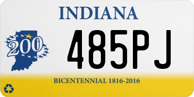 IN license plate 485PJ