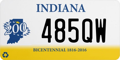 IN license plate 485QW