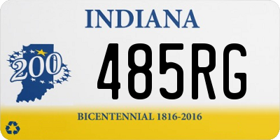 IN license plate 485RG