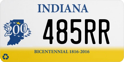 IN license plate 485RR