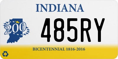 IN license plate 485RY