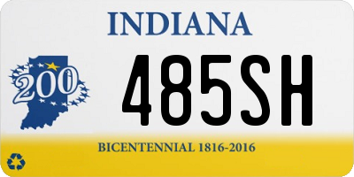 IN license plate 485SH