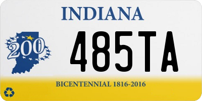 IN license plate 485TA