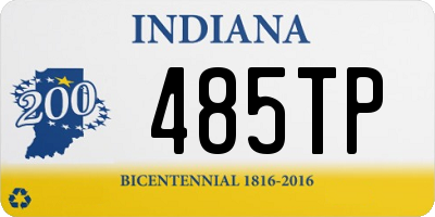 IN license plate 485TP