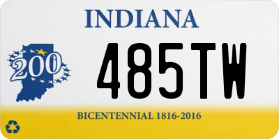 IN license plate 485TW