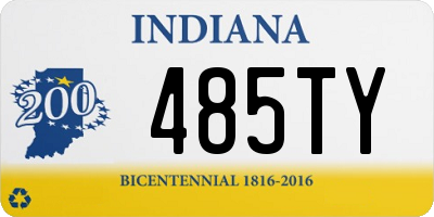 IN license plate 485TY