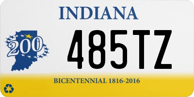 IN license plate 485TZ