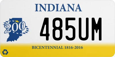 IN license plate 485UM