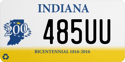 IN license plate 485UU