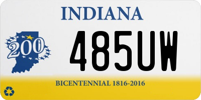 IN license plate 485UW