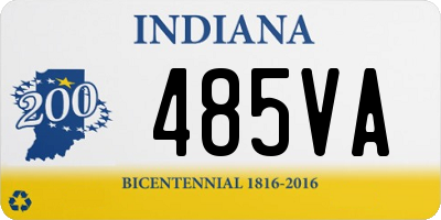 IN license plate 485VA