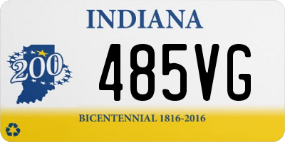 IN license plate 485VG