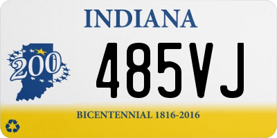 IN license plate 485VJ