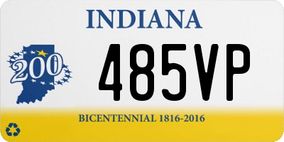 IN license plate 485VP