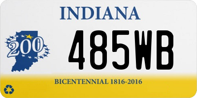 IN license plate 485WB