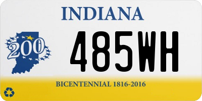 IN license plate 485WH