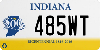 IN license plate 485WT