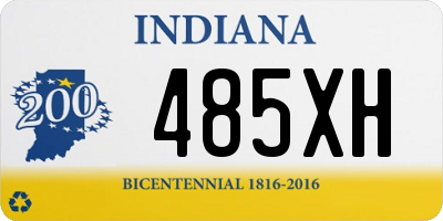 IN license plate 485XH