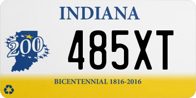 IN license plate 485XT