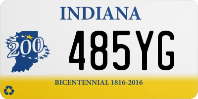 IN license plate 485YG