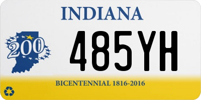 IN license plate 485YH