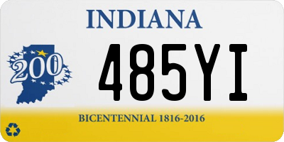 IN license plate 485YI