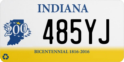 IN license plate 485YJ