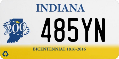 IN license plate 485YN