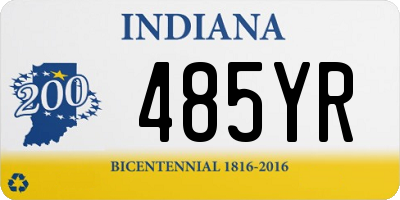 IN license plate 485YR