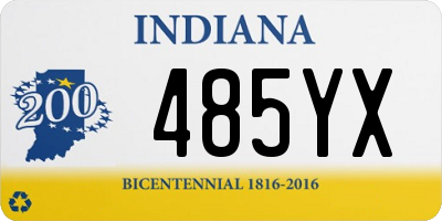 IN license plate 485YX